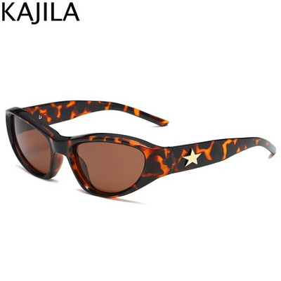 Y2K Star sporta saulesbrilles sievietēm vīriešiem 2023. gada luksusa zīmola Cyber Punk saulesbrilles sievietēm