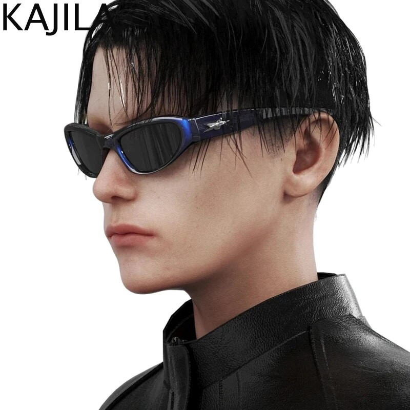 Y2K Star sporta saulesbrilles sievietēm vīriešiem 2023. gada luksusa zīmola Cyber Punk saulesbrilles sievietēm
