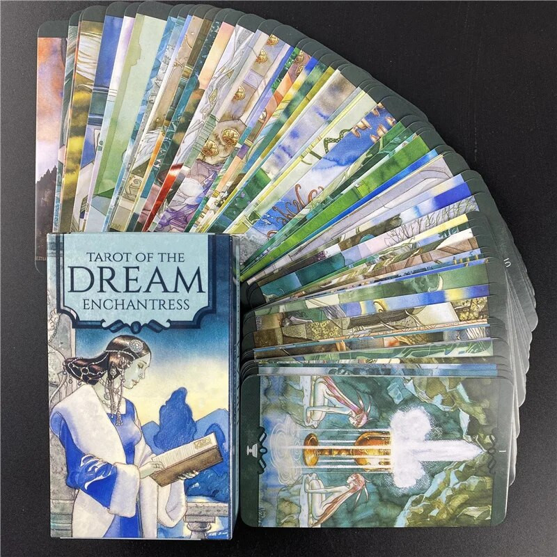 Sapņu burvnieces Orākula kartīte Tarot ar PDF ceļvedi angļu klāja galda spēle personīgai lietošanai, zīlēšana