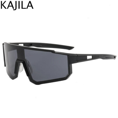 Naiste ülisuured ääristeta spordipäikeseprillid 2023. aasta uus moodne raamita päikeseprillid meestele, jalgrataste maastikuprillid