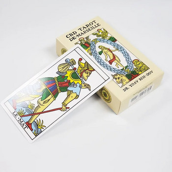 Νέα CBD Tarot De Marseille Card Tarot Deck Oracle Μέγεθος 12*7cm Κάρτα Ταρώ με εγχειρίδιο χαρτί Επιτραπέζιο παιχνίδι καρτών για ενήλικες