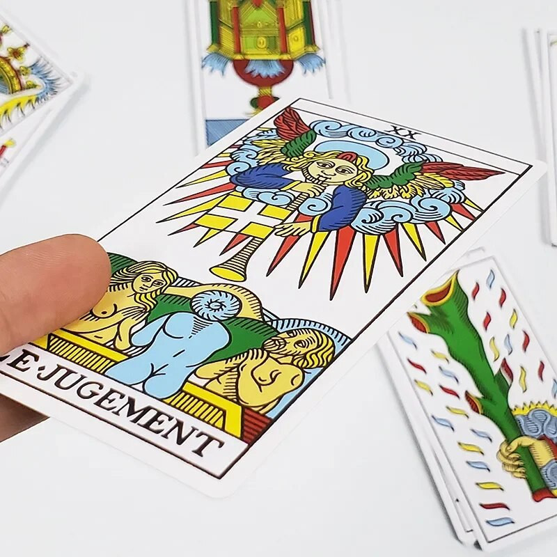 Jauna CBD Tarot De Marseille karte Tarot klāja Oracle izmērs 12*7cm Tarot kārts ar papīra rokasgrāmatu kāršu spēle galda spēle pieaugušajiem