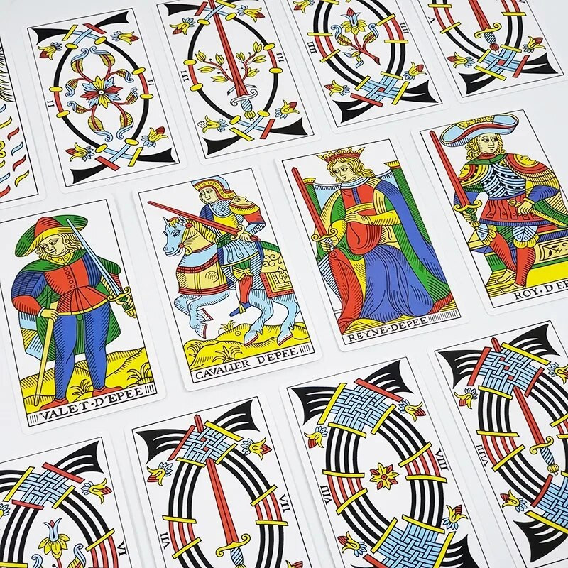 Jauna CBD Tarot De Marseille karte Tarot klāja Oracle izmērs 12*7cm Tarot kārts ar papīra rokasgrāmatu kāršu spēle galda spēle pieaugušajiem