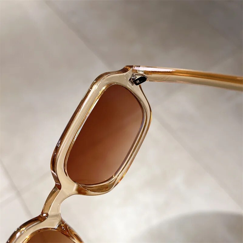 KAMPT Vintage ορθογώνια γυαλιά ηλίου Γυναικεία μοντέρνα ρετρό καραμέλες χρωματικές αποχρώσεις Γυαλιά γυαλιά μόδας πολυτελές εμπορικό σήμα UV400 γυαλιά ηλίου