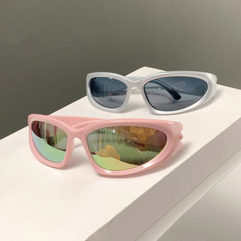 KAMMPT Y2k Слънчеви очила за мъже, жени 2022 г. Модни ретро огледални очила с очила Марков дизайн Steampunk UV400 Слънчеви очила Очила