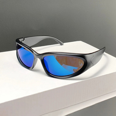 KAMMPT Y2k saulesbrilles vīriešiem sievietēm 2022. gada modes vintage spoguļbrilles zīmola dizains Steampunk UV400 saulesbrilles