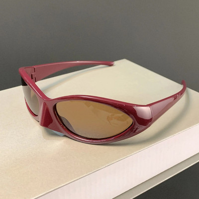 KAMMPT Y2k Goggle Sunglasses 2022 Fashion Vintage Steampunk Men Eyewear Trendy Brand Design UV400 Сенници за слънчеви очила за жени