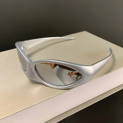 KAMMPT Y2k Goggle Sunglasses 2022 Fashion Vintage Steampunk vīriešu brilles Moderns zīmola dizains UV400 saulesbriļļu toņi sievietēm