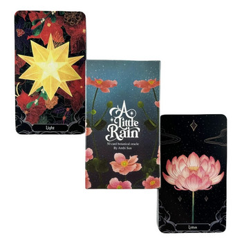 A Little Rain A 50 Card Botanical Oracle Tarot English Visions Divination Edition Deck Borad Playing Games