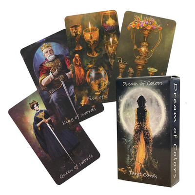 12x7cm sapnis par krāsām Tarot kārtis angļu versija Pravieša Toro klājs