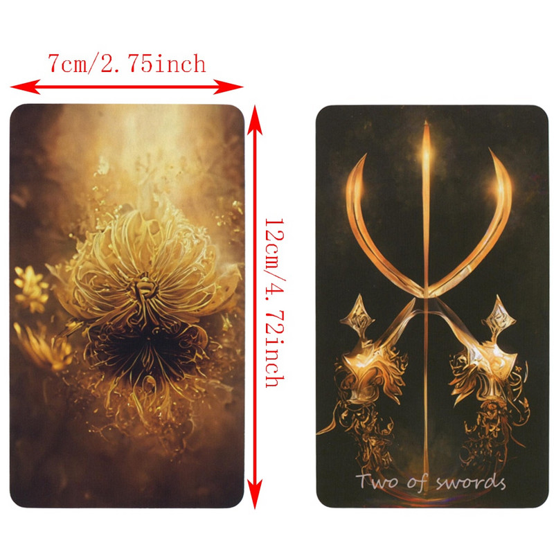 12x7cm sapnis par krāsām Tarot kārtis angļu versija Pravieša Toro klājs