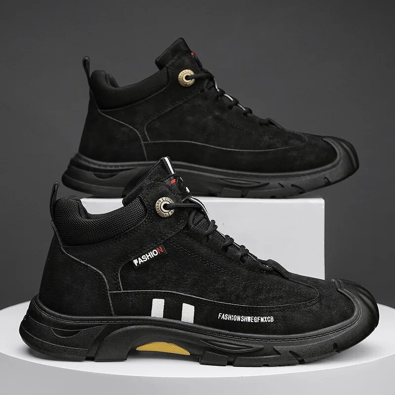 2024 m. rudens žiemos batai Vyriški madingi storu padu laisvalaikio darbo batai Trend lauko neslystantys gatvės sniego alpinizmo sportiniai batai