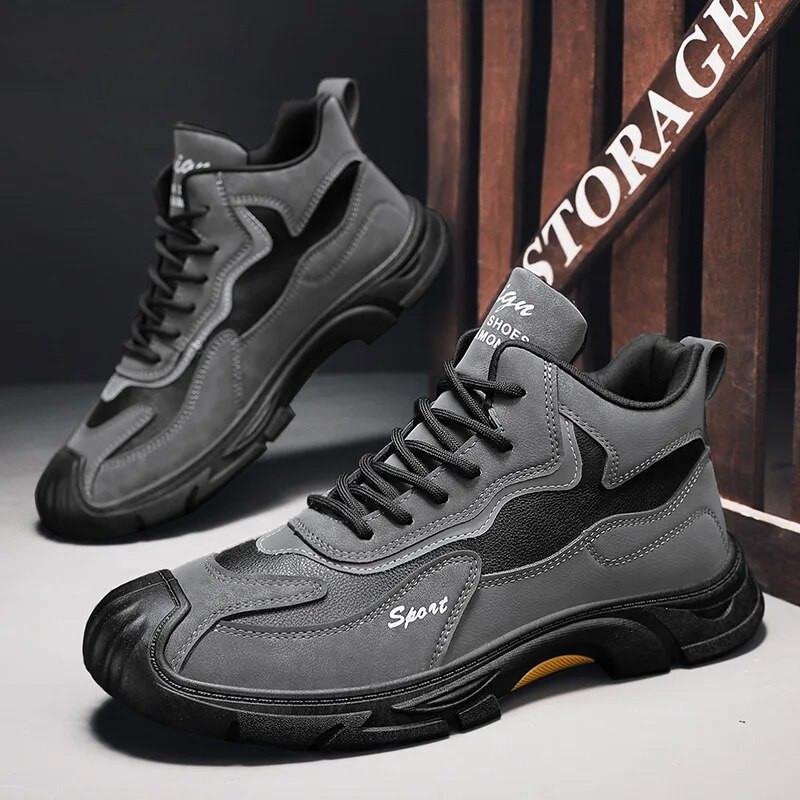 2024 m. rudens žiemos batai Vyriški madingi storu padu laisvalaikio darbo batai Trend lauko neslystantys gatvės sniego alpinizmo sportiniai batai