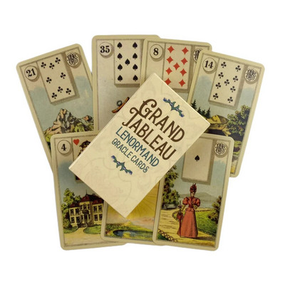 Grand Tableau Lenormand Oracle Cards Tarot Divination Deck English Vision Edition Επιτραπέζιο παιχνίδι για πάρτι