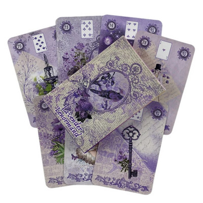 Grand Tableau Lenormand Oracle kārtis Taro zīlēšanas klājs English Vision Edition galda spēle ballītei