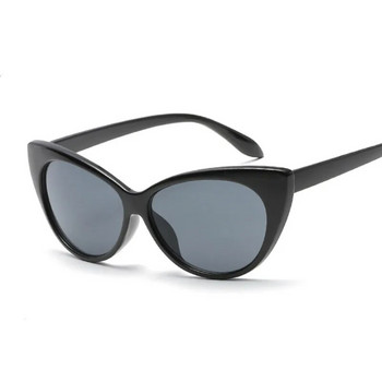 Нови малки класически дамски слънчеви очила Дамски винтидж луксозни пластмасови маркови слънчеви очила с котешко око UV400 Fashion