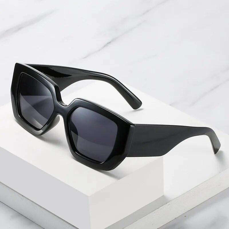 SO&EI Retro lielizmēra kaķu acu sieviešu saulesbrilles Modes zīmola dizainers platas kājas briļļu ēnas UV400 vīriešu krāsainas saulesbrilles