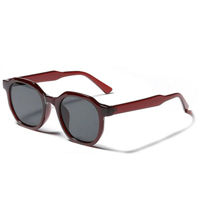 SO&EI Модни квадратни дамски слънчеви очила Vintage Glasses Frame Trending Clear Tea Beige Eyewear Men Shades UV400 Sun Glasses