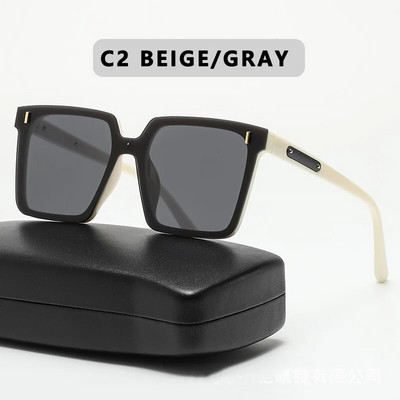 Liela izmēra polaroīda žalūzijas saulesbrilles vīriešiem modes kvadrātveida saulesbrilles retro retro stila brilles sievietēm sievietēm Lentes De Sol