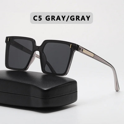 Liela izmēra polaroīda žalūzijas saulesbrilles vīriešiem modes kvadrātveida saulesbrilles retro retro stila brilles sievietēm sievietēm Lentes De Sol