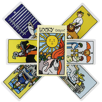 Lucky Tarot Cards Of Rider A 78 Messages Deck Oracle English Visions Divination Edition Borad Παίζοντας παιχνίδια
