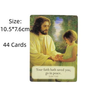 Loving Words From Jesus Oracle Cards A 44 Tarot English Visions Divination Edition Deck Borad Παίζοντας παιχνίδια