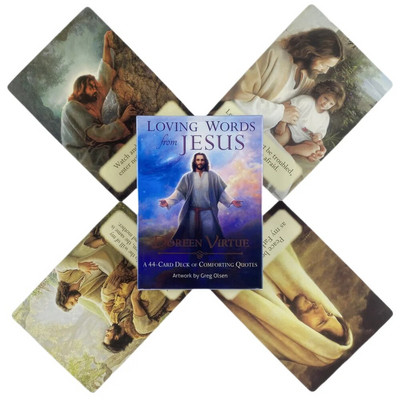 Loving Words From Jesus Oracle Cards A 44 Tarot English Visions Divination Edition Deck Borad Παίζοντας παιχνίδια