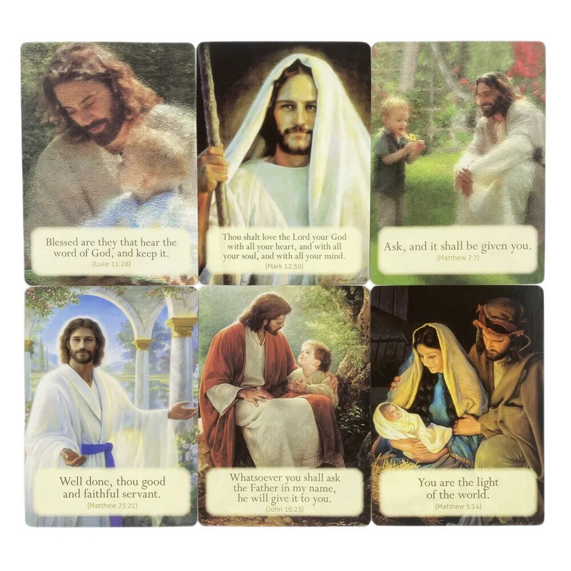 Loving Words From Jesus Oracle Cards A 44 Tarot English Visions Divination Edition Špil Borad Igranje igara
