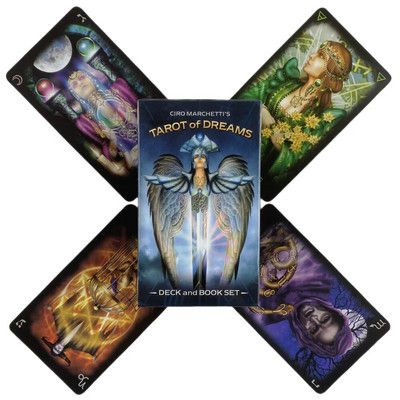 Tarot Of Dreams kārtis 83 klāju Oracle English Visions Divination Edition Borad spēļu spēles