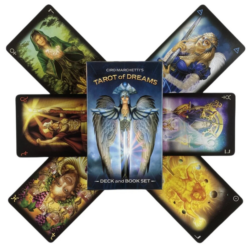 Tarot Of Dreams kārtis 83 klāju Oracle English Visions Divination Edition Borad spēļu spēles