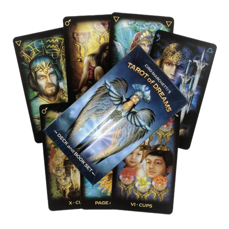 Tarot Of Dreams kārtis 83 klāju Oracle English Visions Divination Edition Borad spēļu spēles