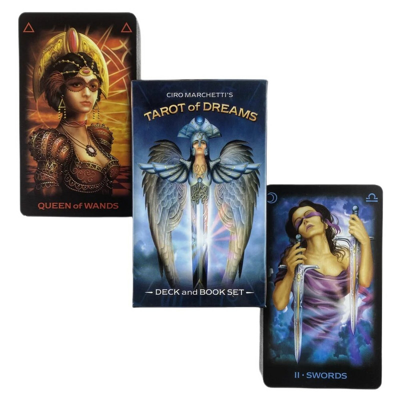 Tarot Of Dreams kārtis 83 klāju Oracle English Visions Divination Edition Borad spēļu spēles