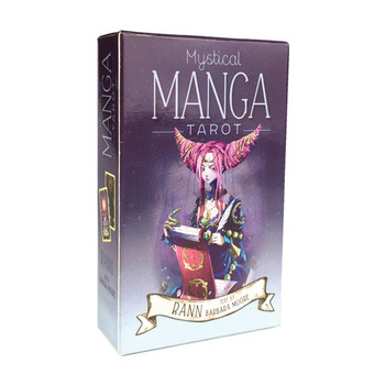 Mystical Manga Cards Tarot Deck Supplies English Board Game Party Playing With PDF Guidebook