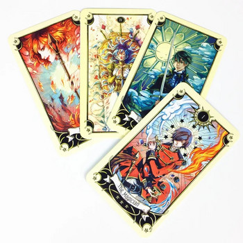 Mystical Manga Cards Tarot Deck Supplies English Board Game Party Playing With PDF Guidebook