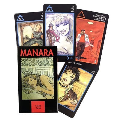 Mystical Manga Cards Tarot Deck Supplies English Board Game Party Playing With PDF Guidebook