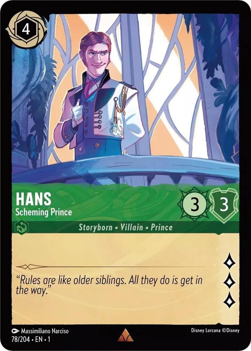 Üksik Disney Lorcana kaardimäng Black Core Tippkvaliteetne puhverserver Mängukaardi lauamäng Kauplemiskaardid Rapuntsel, kellel on tervenemine