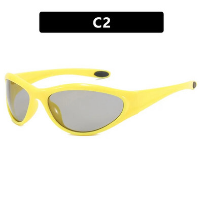 Y2K Mirror Pink Shades Ochelari de sport Vintage Luxury Brand Designer Ochelari de soare Femei Pentru Bărbați Trendy Punk Călărie Conducere Sticla de soare