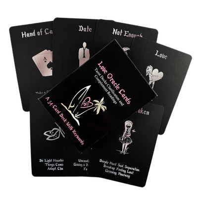 Mēness karalienes Orākula kāršu zīlēšanas klājs angļu valodā Vision Edition Taro galda spēle ballītei