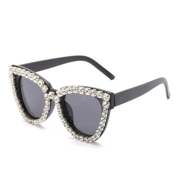 Γυναικεία γυαλιά ηλίου 2020 νέα vintage μόδας πολυτελείας Cat Eye Diamond Πλαίσιο από κρύσταλλο στρας Επώνυμα γυαλιά ηλίου για γυναίκες