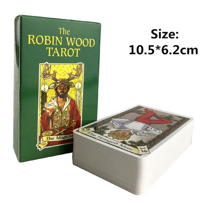 Moć i umijeće Robin Wooda Tarot karte Špil za proricanje Engleska verzija Zabavna društvena igra Igranje Oraclea