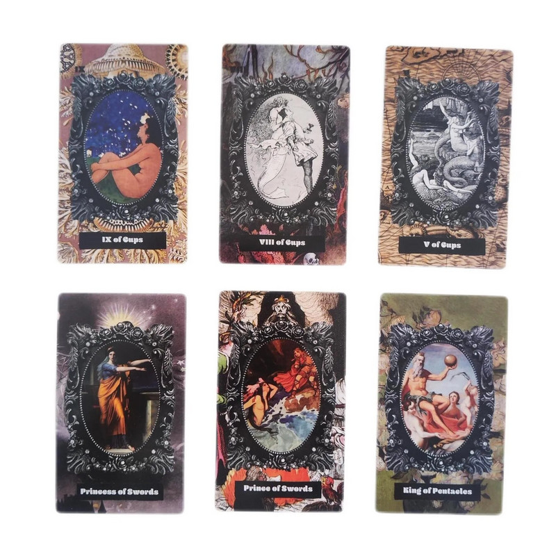 Novi 12*7 cm Seawitch Tarot 78 karata Seawitch Tarot Obiteljska zabava igračke za djecu