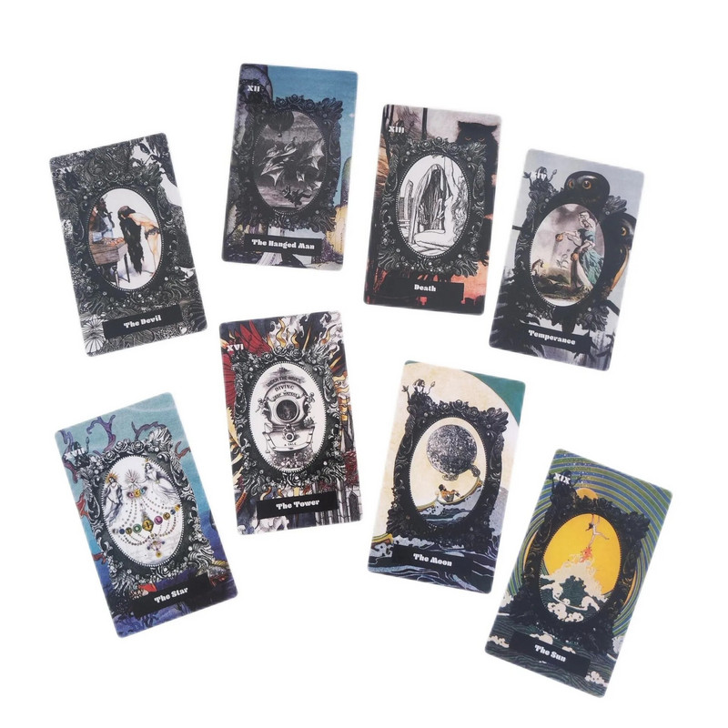 Novi 12*7 cm Seawitch Tarot 78 karata Seawitch Tarot Obiteljska zabava igračke za djecu