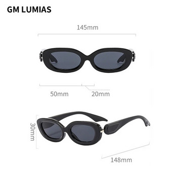 Γυναικεία γυαλιά ηλίου GM LUMIAS 2023 Νέα στη μόδα Οβάλ χρώματος καραμέλας Επώνυμα αποχρώσεις σχεδιαστών Γυαλιά μοντέρνα γυαλιά ηλίου hip-hop UV400