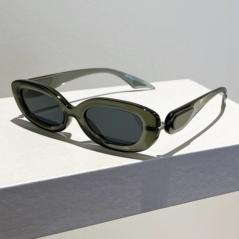 GM LUMIAS Ženske sunčane naočale 2023 Novo u modi Ovalne boje slatkiša Dizajnerske sjenila Naočale Trendy Hip-hop UV400 sunčane naočale