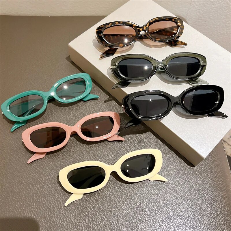 GM LUMIAS Ženske sunčane naočale 2023 Novo u modi Ovalne boje slatkiša Dizajnerske sjenila Naočale Trendy Hip-hop UV400 sunčane naočale