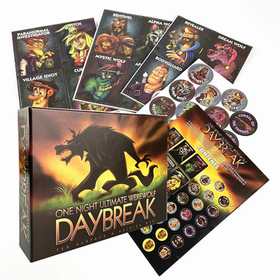 One Night Ultimate libahundikaartide kollektsioon lauamäng Alien Super Villains Editioni tekk peol mängimiseks