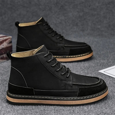 Nove cipele za drvosječu iz 2024. Muške jesenske zimske britanske modne retro radne kratke čizme za vanjske trendove na ravnim nogama Sportske ležerne cipele Meke