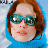 Y2K sporta panku saulesbrilles sievietēm vīriešiem, 2000. gada retro stila saulesbrilles sievietēm 2023. g. luksusa zīmola Wraparound Steampunk briļļu ēnas