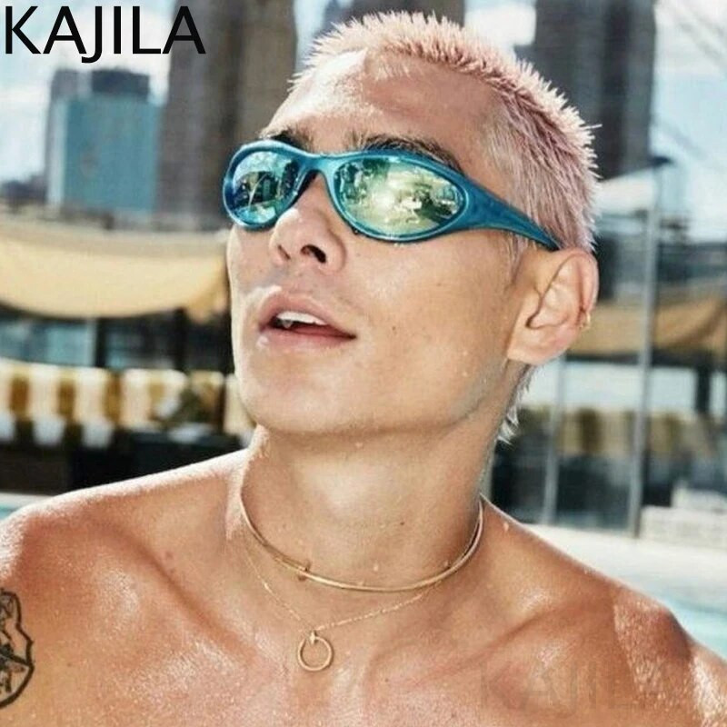 Y2K sporta panku saulesbrilles sievietēm vīriešiem, 2000. gada retro stila saulesbrilles sievietēm 2023. g. luksusa zīmola Wraparound Steampunk briļļu ēnas