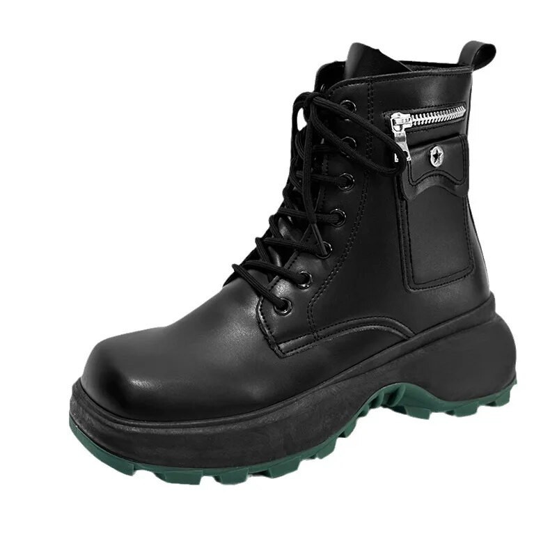 Ανδρικές μπότες μοτοσικλέτας βρετανικού στυλ Νέα τάση 2024 Φθινοπωρινές χειμερινές κοντές μπότες εργασίας Μόδα υπαίθρια παπούτσια δρόμου Πολυτελή άνετα